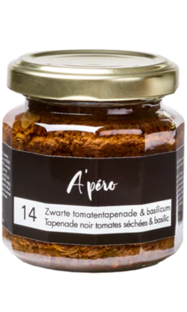 A'pero 14 zwarte tomaten met basilicum 100gr
