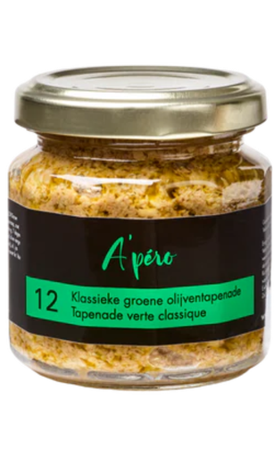 [VOTAAP010] A'pero 12 groene olijventapenade 100 gr