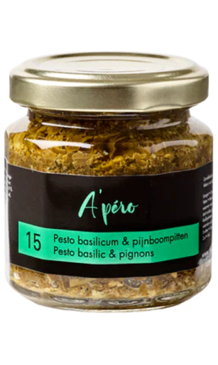 [VOTAAP012] A'pero 15  pesto basil en pijnboompit 100 gr