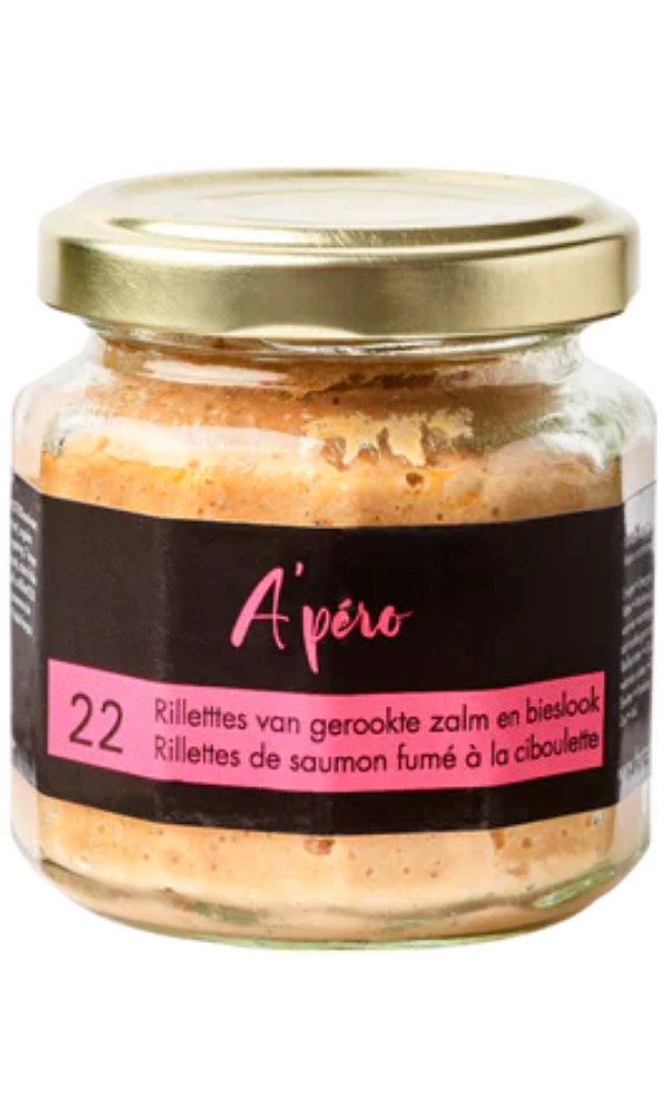A'pero 22  Rillettes zalm en bieslook 90gr