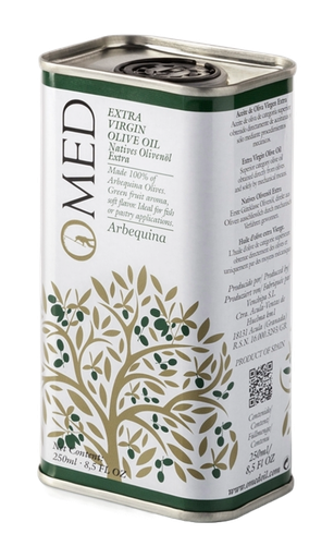 [VOOOOM001] O'Med, Arbequina tin 250ml