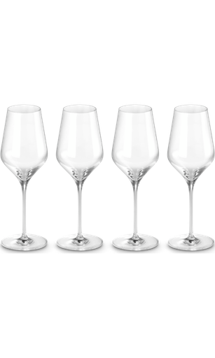 Set van 4 Witte Wijn Glazen Le Creuset