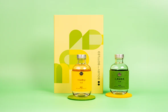 [AHGIBY015] Boury Bottled Gin Twins Yuzu/Lavas box 2x200ml