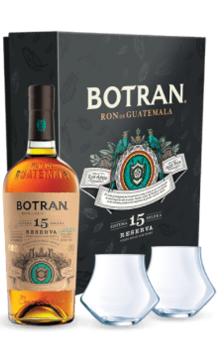 [AHRHBO004] Botran Reserva 15y Pack + artisan glas